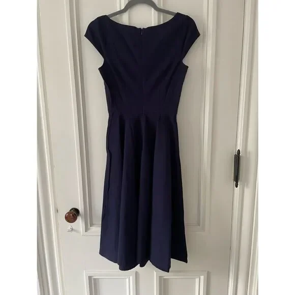 NWT Muxx scoop neck navy dress S - Picture 1 of 4